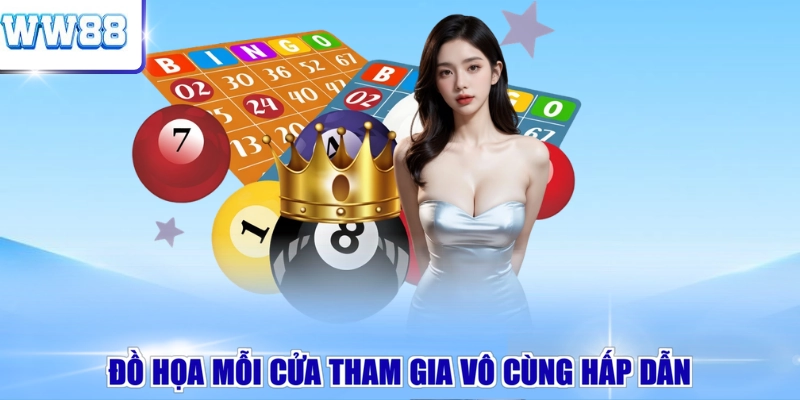 Đồ họa mỗi cửa tham gia vô cùng hấp dẫn