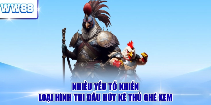 Nhiều yếu tố khiến loại hình thi đấu hút kê thủ ghé xem