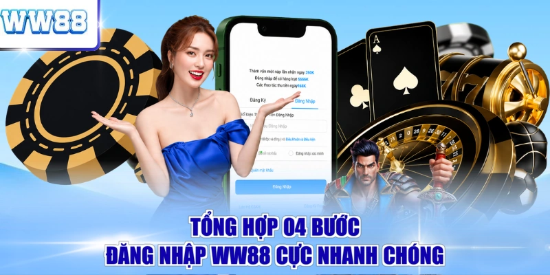 Tổng hợp 04 bước đăng nhập WW88 cực nhanh chóng