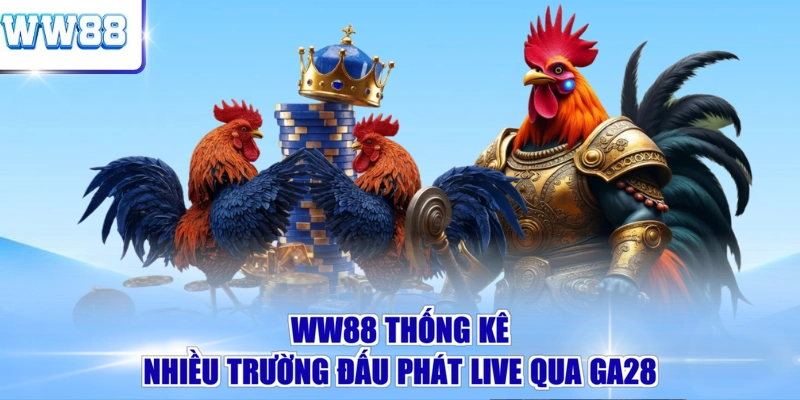 WW88 thống kê nhiều trường đấu phát live qua GA28